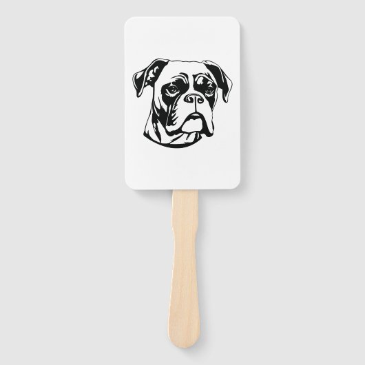 Boxer Dog Fächer (Vorderseite)
