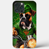 Boxer Dog Fahrrad St. Patrick's Day Case-Mate iPhone Hülle (Rückseite)
