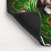Boxer Dog Fahrrad St. Patrick's Day Mousepad (Ecke)