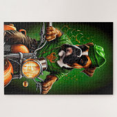 Boxer Dog Fahrrad St. Patrick's Day Puzzle (Horizontal)