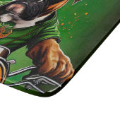 Boxer Dog Fahrrad St. Patrick's Day Schneidebrett (Ecke)