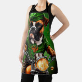 Boxer Dog Fahrrad St. Patrick's Day Schürze (InSitu)