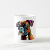 Boxer Dog farbenfroh Kaffeetasse (Mittel)