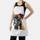 Boxer Dog farbenfroh Schürze (InSitu)