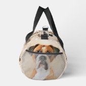 Boxer Dog Fawn Malerei Unzugeschnittenes Ohr Niedl Duffle Bag (Rechts)
