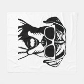 Boxer Dog Fleecedecke (Vorderseite (Horizontal))