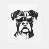 Boxer Dog Fleecedecke (Vorderseite)