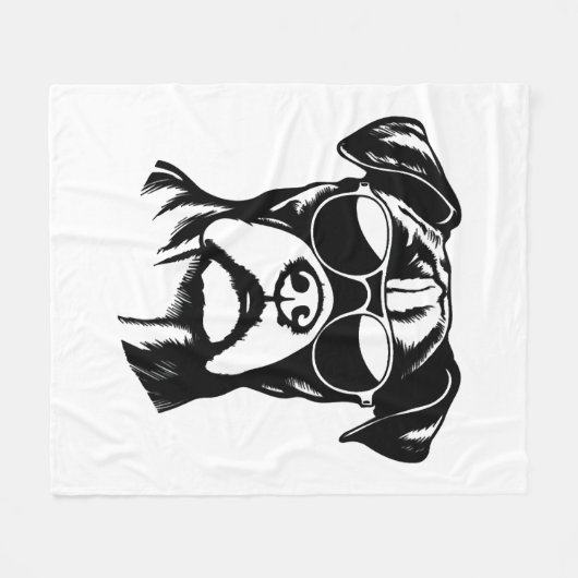 Boxer Dog Fleecedecke (Vorderseite (Horizontal))