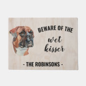 Boxer Dog Foto Personalisiert Door Mat Fußmatte (Vorderseite)