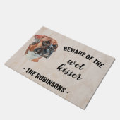 Boxer Dog Foto Personalisiert Door Mat Fußmatte (Schrägansicht)