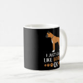 Boxer Dog Funny Dogs Boxer Kaffeetasse (VorderseiteRechts)