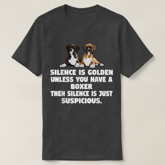 Boxer Dog Funny T Shirt Copy (Design vorne)