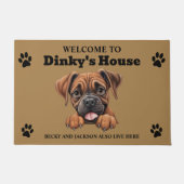 Boxer Dog Fußmatte (Vorderseite)