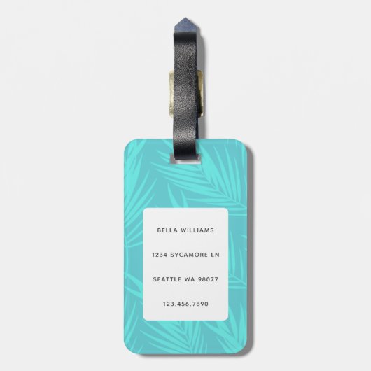 Boxer Dog Gepäckanhänger (Rückseite vertikal)