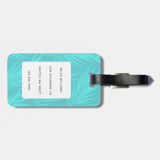 Boxer Dog Gepäckanhänger (Rückseite horizontal)