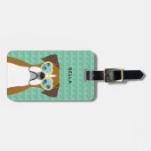 Boxer Dog Gepäckanhänger (Vorderseite horizontal)