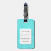 Boxer Dog Gepäckanhänger (Rückseite vertikal)