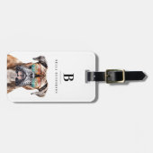 Boxer Dog Gepäckanhänger (Vorderseite horizontal)