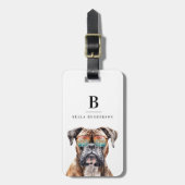 Boxer Dog Gepäckanhänger (Vorderseite vertikal)