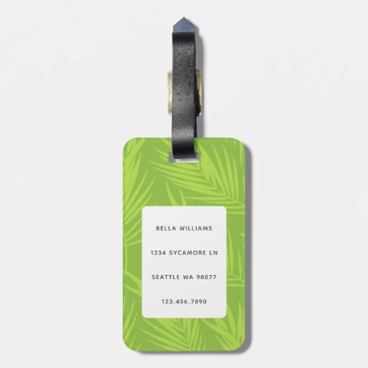 Boxer Dog Gepäckanhänger (Rückseite vertikal)