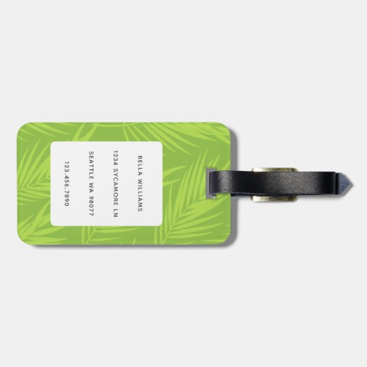 Boxer Dog Gepäckanhänger (Rückseite horizontal)