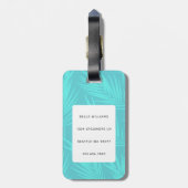 Boxer Dog Gepäckanhänger (Rückseite vertikal)