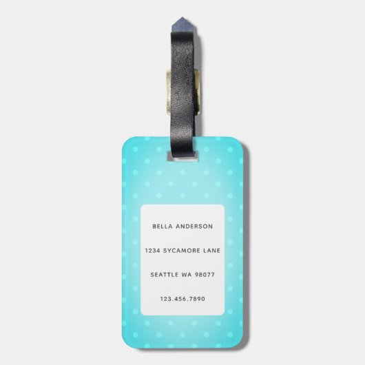 Boxer Dog Gepäckanhänger (Rückseite vertikal)