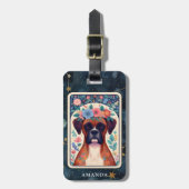 Boxer Dog Gepäckmarke Gepäckanhänger (Vorderseite vertikal)