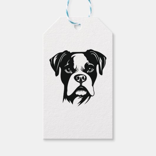 Boxer Dog Geschenkanhänger (Vorderseite)
