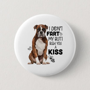 Boxer Dog Geschenke Button