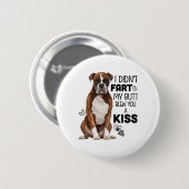 Boxer Dog Geschenke Button (Vorne & Hinten)