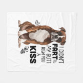 Boxer Dog Geschenke Fleecedecke (Vorderseite (Horizontal))
