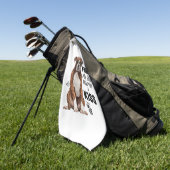 Boxer Dog Geschenke Golfhandtuch (Gras)