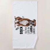Boxer Dog Geschenke Strandtuch (Vorderseite)