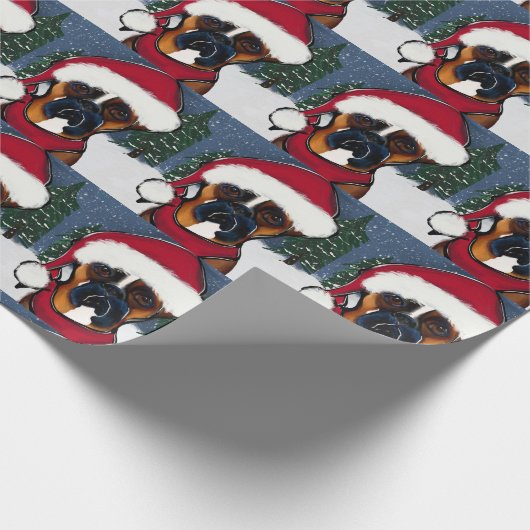 Boxer Dog Geschenkpapier (Ecke)