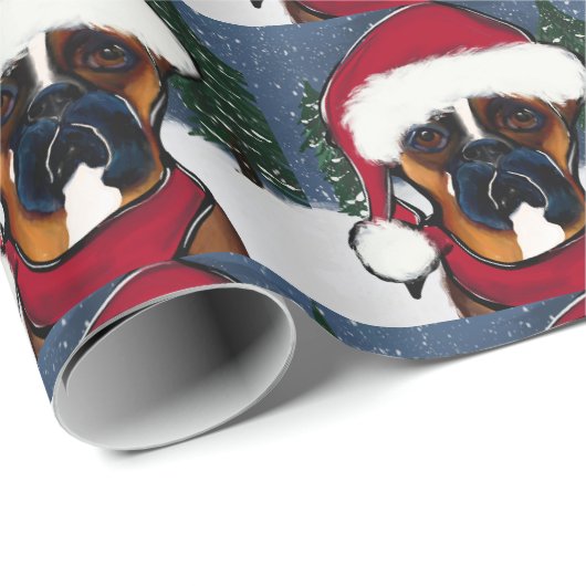 Boxer Dog Geschenkpapier (Rolleneckpunkt)
