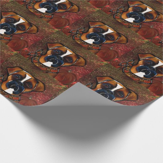 Boxer Dog Geschenkpapier (Ecke)
