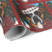 Boxer Dog Geschenkpapier (Rolleneckpunkt)