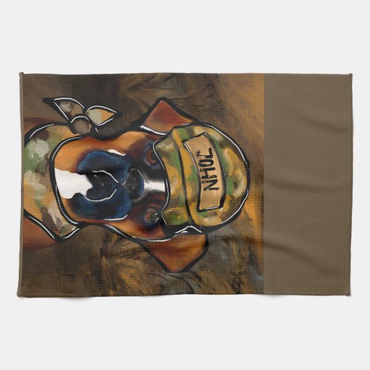 Boxer Dog Geschirrtuch (Horizontal)