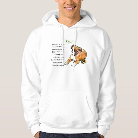 Boxer Dog gibt Sweatshirt Hoodie (Vorderseite)