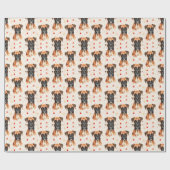 Boxer dog gift wrap geschenkpapier (Flach)