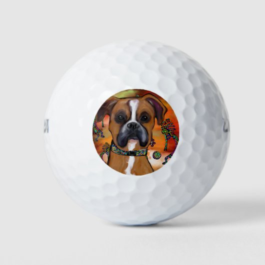 BOXER DOG GOLFBALL (Vorderseite)