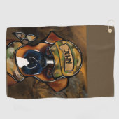 Boxer Dog Golfhandtuch (Horizontal)