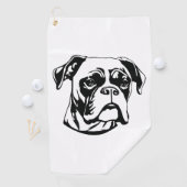 Boxer Dog Golfhandtuch (Insitu)