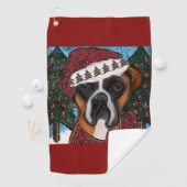 Boxer Dog Golfhandtuch (Insitu)