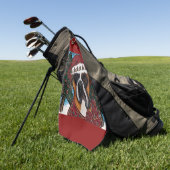 Boxer Dog Golfhandtuch (Gras)
