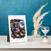 Boxer Dog Halloween Fotoplatte (Seite)