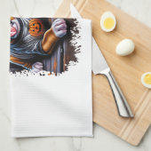 Boxer Dog Halloween Geschirrtuch (Viertel Falte)