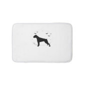 Boxer Dog - Halloween Moon Silhouette Classic T-Sh Badematte (Vorderseite)