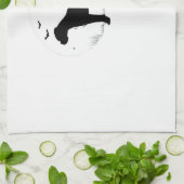 Boxer Dog � Halloween Moon Silhouette Classic T-Sh Geschirrtuch (Gefaltet)